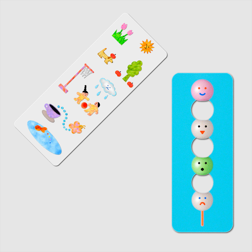 Spring and Dango Bookmark Set 봄과 당고 책갈피 세트